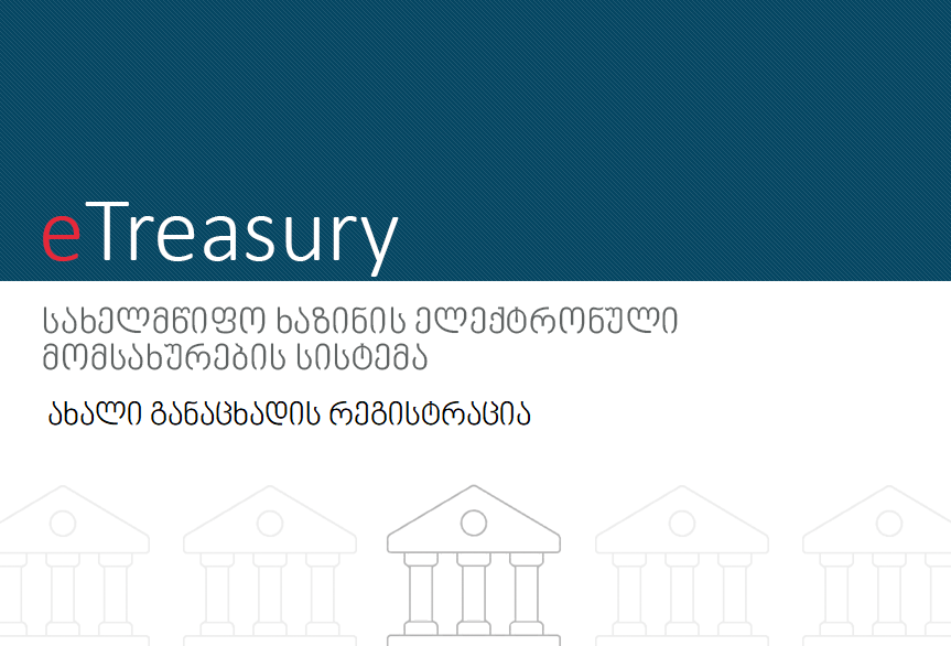 ახალი განაცხადის რეგისტრაცია